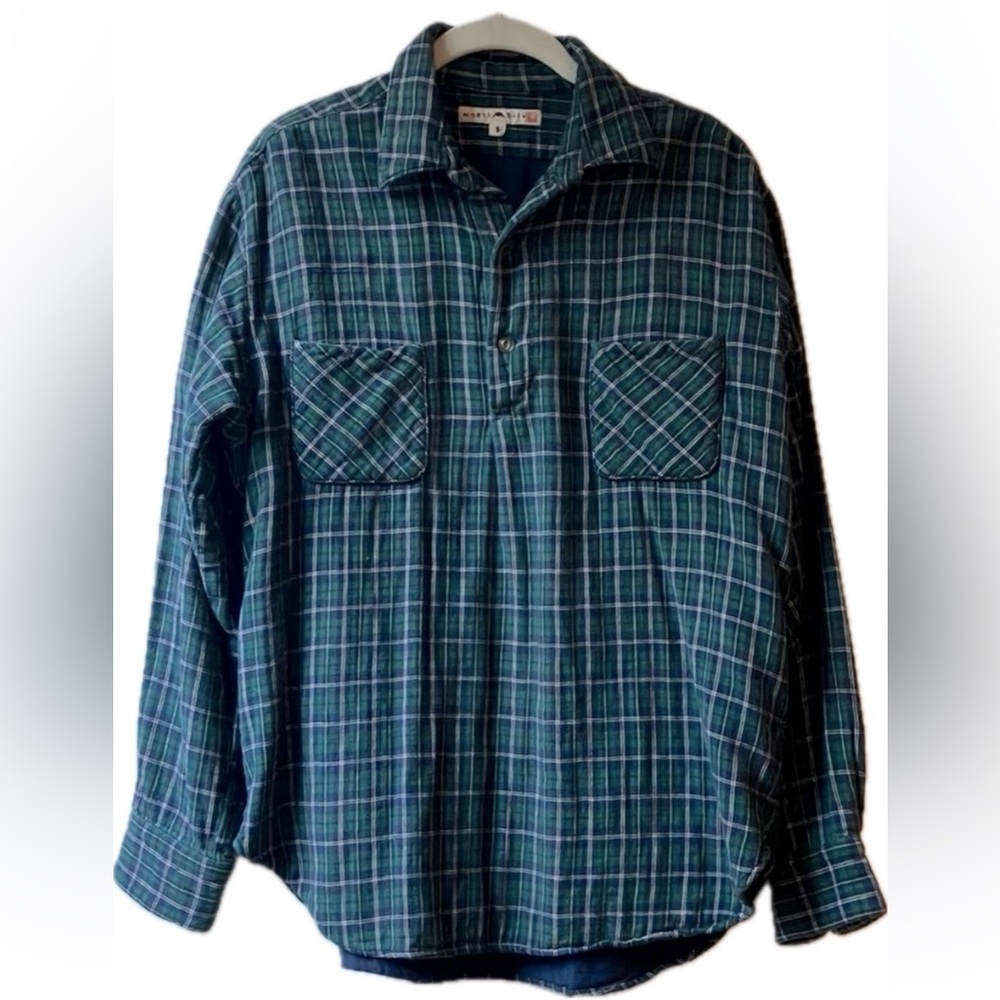 45rpm North Marine Drive plaid button-down